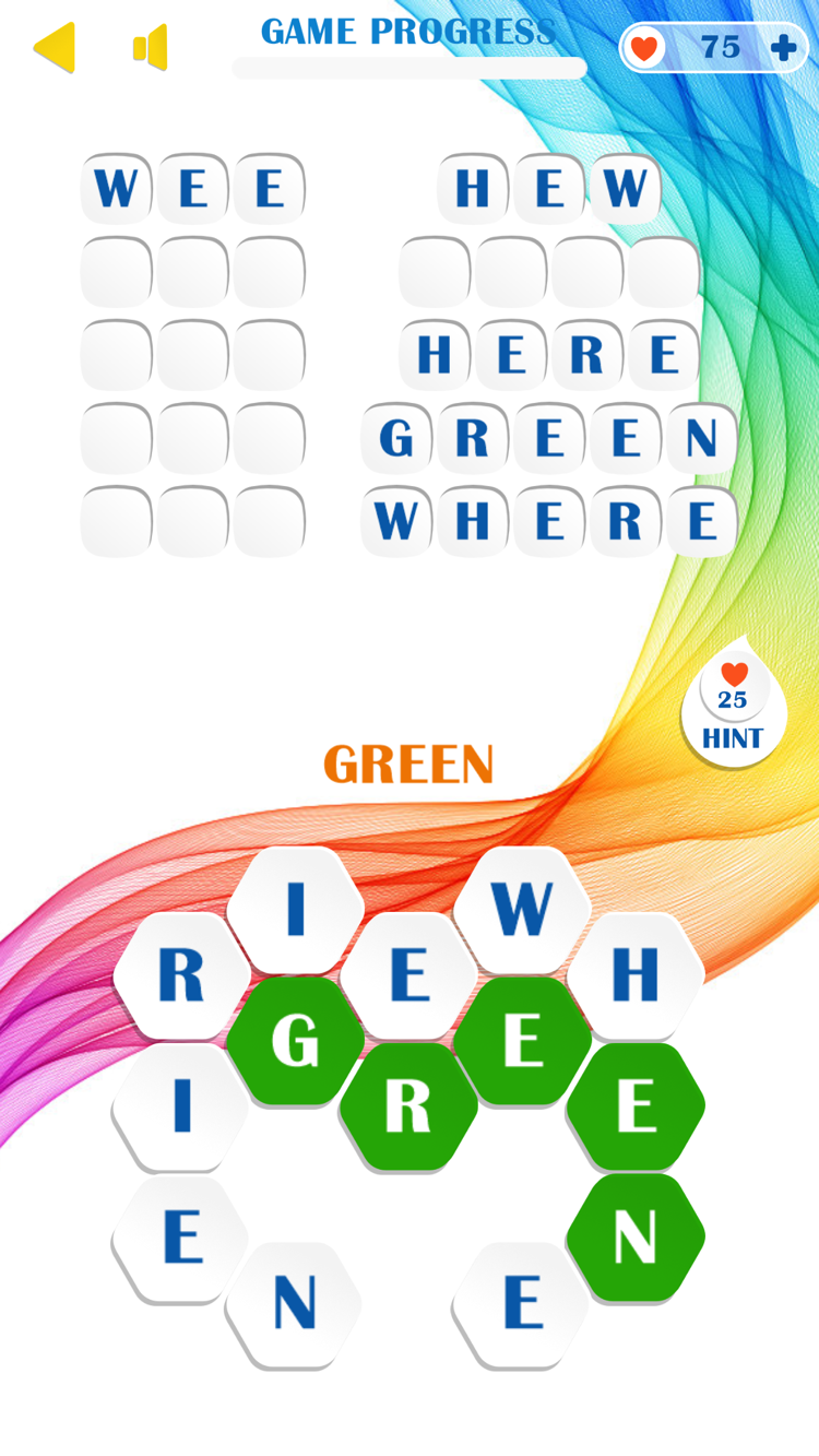 Hexiwords screenshot